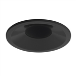 Juno Aculux Recessed Lighting 2307BHZ-BL-SF 2" Round Regressed Beveled Self Flanged Pinhole, Black Trim