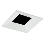 Juno Aculux Recessed Lighting 2307SQBHZ-WH-FM 2" LED Square Downlight Regressed Beveled Pinhole, Flush Mount White Trim