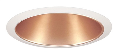 Juno Recessed Lighting 232WHZ-WH (232 WHZWH) 6" Line Voltage, Fluorescent, Reflector Trim with Torsion Springs, Wheat Haze Reflector, White Trim