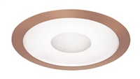 Juno Recessed Lighting 242-ABZ (242 ABZ) 6" LED, Line Voltage, Fluorescent, Frosted Lens Trim with Clear Center, Aged Bronze Trim