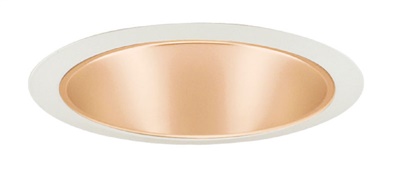 Juno Recessed Lighting 247WHZ-WH (247S WHZWH) 6" Line Voltage, Shallow Cone Trim, Wheat Haze Reflector, White Trim