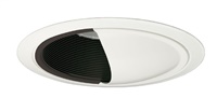 Juno Recessed Lighting 262G3B-WH (262G3 BWH) 6" Compact Fluorescent  Wall Wash Baffle Trim, Black Baffle, White Trim Ring