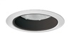 Juno Recessed Lighting 275B-WH (275S BWH) 5" Line Voltage Shallow Baffle, Black Baffle, White Trim