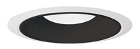 Juno Recessed Lighting 28B-WH (28 BWH) 6" Line Voltage, Fluorescent, Ultra Baffle Trim - Fully Enclosed, Black Baffle, White Trim