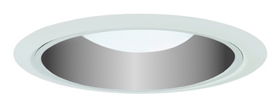 Juno Recessed Lighting 29C-WH (29 CWH) 6" Line Voltage, Fluorescent, Ultra Cone Trim - Fully Enclosed, Clear Reflector, White Trim