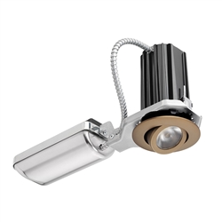 Juno Recessed Lighting 2A-941NU-BZ 2" LED Round Adjustable 4100K 90CRI, Narrow Flood Beam, 120-277V, Bronze Finish