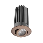 Juno 2" LED Recessed Lighting 2LEDTG2A-827F-BZ 2" LED Gen 2 Round Adjustable 2700K 80 CRI, Flood Beam, Bronze Finish