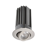 Juno 2" LED Recessed Lighting 2LEDTG2A-827F-SN 2" LED Gen 2 Round Adjustable 2700K 80 CRI, Flood Beam, Satin Nickel Finish