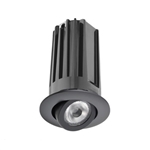 Juno 2" LED Recessed Lighting 2LEDTG2A-827N-BL 2" LED Gen 2 Round Adjustable 2700K 80 CRI, Narrow Flood Beam, Black Finish