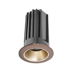 Juno 2" LED Recessed Lighting 2LEDTG2C-827N-WHZBZ 2" LED Gen 2 Round Downlight Cone 2700K 80 CRI, Narrow Flood Beam, Wheat Haze Reflector, Bronze Trim Ring