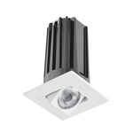 Juno 2" LED Recessed Lighting 2LEDTG2SQA-827N-WH 2" LED Gen 2 Square Adjustable 2700K 80 CRI, Narrow Flood Beam, White Finish