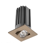 Juno 2" LED Recessed Lighting 2LEDTG2SQA-827S-BZ 2" LED Gen 2 Square Adjustable 2700K 80 CRI, Spot Beam, Bronze Finish