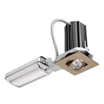 Juno Recessed Lighting 2SQA-827SU-BZ 2" LED Square Adjustable 2700K 80CRI, Spot Beam, 120-277V, Bronze Finish