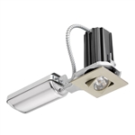 Juno Recessed Lighting 2SQA-830F1-SN 2" LED Square Adjustable 3000K 80CRI, Flood Beam, 120V only, Satin Nickle Finish