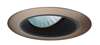 Juno Aculux 3ABAF B ABZR Recessed Lighting 3-1/4" Low Voltage Angle-Cut Baffle, Black Baffle Age Bronze Trim