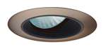 Juno Aculux 3ABAF B ABZR Recessed Lighting 3-1/4" Low Voltage Angle-Cut Baffle, Black Baffle Age Bronze Trim