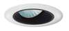 Juno Aculux 3ABAF B WHR Recessed Lighting 3-1/4" Low Voltage Angle-Cut Baffle, Black Baffle White Trim