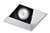 Juno Aculux 3SQA CD FM WET Recessed Lighting 3-1/4" Line Voltage, Low Voltage, LED Square Downlight Angle Cut Lensed Reflector Flush Mount, Haze Trim