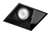 Juno Aculux 3SQA BD FM Recessed Lighting 3-1/4" Line Voltage, Low Voltage, LED Square Angle Cut Reflector Flush Mount Square Downlight, Black Haze Trim