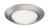 Juno Recessed Lighting 4101-SC (4101 SC) 4" Line Voltage Frosted Glass Dome Lensed Trim, Satin Chrome Trim