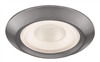 Juno Recessed Lighting 4102-SC (4102 SC) 4" Line Voltage Frosted Regressed Perimeter Glass Lensed Trim, Satin Chrome Trim