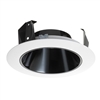 Juno Recessed Lighting 42LB-WH (42L BWH) 4" Adjustable Downlight Cone Trim, Black Reflector White Trim