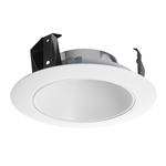 Juno Recessed Lighting 42LW-WH (42L WWH) 4" Adjustable Downlight Cone Trim, White Reflector White Trim
