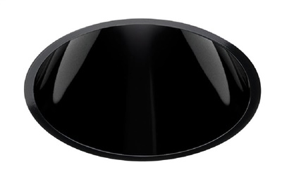 Juno Aculux Recessed Lighting 432NB-SF (3DP BS SF WET) 3-1/4" Line Voltage, Low Voltage, LED Downlight Lensed, Black Alzak Reflector, Self Flanged Trim