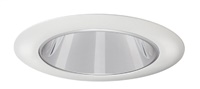 Juno Aculux Recessed Lighting 432NC-WH (3DP CS WHR WET) 3-1/4" Line Voltage, Low Voltage, LED Downlight Lensed, Clear Alzak Reflector, White Trim