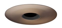 Juno Aculux Recessed Lighting 4332N-ABZ 3-1/4" Lensed Pinhole Line Voltage, Low Voltage, LED, Black Alzak Reflector, Aged Bronze Trim