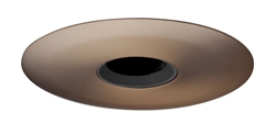 Juno Aculux Recessed Lighting 4337N-ABZ (3DPIN BS ABZR) 3-1/4 Low Voltage, LED Pinhole, Black Alzak Reflector, Aged Bronze Trim