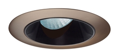 Juno Aculux Recessed Lighting 436NB-ABZ 3-1/4" Line Voltage, Low Voltage, LED Slot Angle Cut , Black Alzak Reflector, Aged Bronze Trim