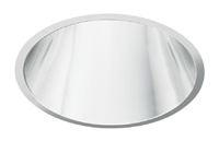 Juno Aculux Recessed Lighting 437NC-FM (3DP CS FM) 3-1/4" Low Voltage, LED Deep Downlight Cone Flush Mount, Clear Alzak Reflector Trim