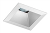 Juno Aculux Recessed Lighting 437SQHZ-SF 3-1/4" Line Voltage, Low Voltage, LED Square Downlight Reflector, Haze Self Flanged Trim