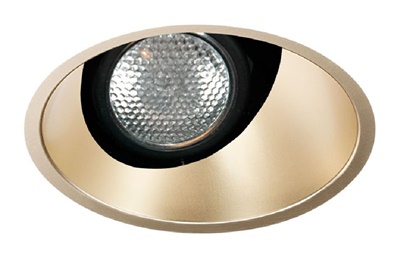 Juno Aculux Recessed Lighting 438NWHZ-FM (3AC WTD FM) 3-1/4" Low Voltage, LED Angle Cut Flush Mount, Wheat Haze Trim