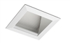 Juno Aculux Recessed Lighting 439SQW-SF 3-1/4" Line Voltage, Low Voltage, LED Lensed Wall Wash Reflector Square Downlight, White Self Flanged Trim