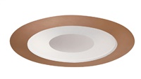 Juno Recessed Lighting 441W-ABZ (441 WABZ) 4" Low Voltage Adjustable Frosted Lens with Clear Center Trim, Aged Bronze Trim
