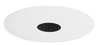 Juno Recessed Lighting 443B-WH (443 BWH) 4" Low Voltage Pinhole Trim, White Trim