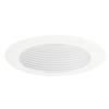 Juno Recessed Lighting 444W-WH (444 WWH) 4" Low Voltage Adjustable Baffle Trim, White Baffle, White Trim