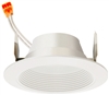 Juno Recessed Lighting 4RLD-927-6-WWH Downlight 4" LED Retrofit Baffle Trim 2700K, 90 CRI, 650 Lumens, White Finish