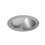 Juno Aculux Recessed Lighting 5001HZ-SF (4AC CD SF WET) 4 inch LED Lensed Angle-Cut Cone Trim, Self Flanged, Haze Alzak Finish