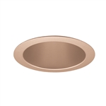 Juno Aculux Recessed Lighting 5002WHZ-SF (4DP WTD SF WET) 4 inch LED Lensed Cone Trim, Self Flanged, Wheat Haze Alzak Finish