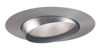 Juno Recessed Lighting 529-SC (529 SC) 5" Line Voltage Eyeball Trim, Satin Chrome Trim