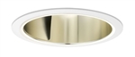 Juno Aculux Recessed Lighting 600G-WWS-WH 6" CFL Single Wall Wash Open Downlight Gold Alzak Reflector, White Trim