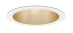 Juno Aculux Recessed Lighting 600WHZ-WH 6" CFL Vertical Open Downlight Wheat Haze Alzak Reflector, White Trim