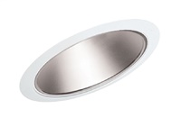 Juno Recessed Lighting 602HZ-WH (602 HZWH) 6" Line Voltage, Fluorescent, Super Slope Ceiling Reflector Cone Trim, Haze Reflector, White Trim