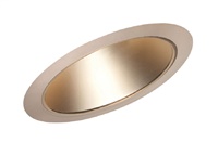 Juno Recessed Lighting 602WHZ-ABZ (602 WHZABZ) 6" Line Voltage, Fluorescent, Super Slope Ceiling Reflector Cone Trim, Wheat Haze Reflector, Aged Bronze Trim