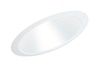 Juno Recessed Lighting 612W-WH (612 WWH)  6" Line Voltage, Fluorescent, Slope Ceiling Reflector Cone Trim, White Reflector, White Trim