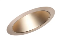 Juno Recessed Lighting 612WHZ-ABZ (612 WHZABZ) 6" Line Voltage, Fluorescent, Slope Ceiling Reflector Cone Trim, Wheat Haze Reflector, Aged Bronze Trim