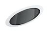 Juno Recessed Lighting 620B-WH (620 BWH) 6" LED Slope Ceiling Reflector Cone Trim, Black Reflector, White Trim